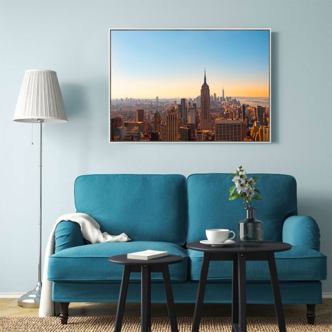 Photographic print panorama picture New York frame 70x100cm Unika 0034 Promotion