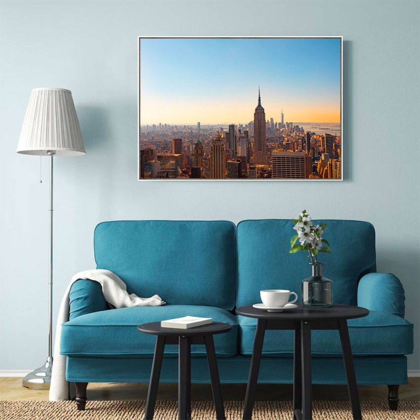 New York Panorama Photo Print with Frame 70x100cm Unika 0034 Promotion