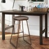 Industrial design stool in metal wood for bars kitchens restaurants Carbon Discounts