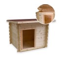 Outdoor wooden kennel medium-small dogs 98x77 h84cm Lilly Offers