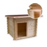 Outdoor wooden kennel medium-small dogs 98x77 h84cm Lilly Offers