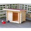 Small dog kennel wood outdoor garden 77x60 h64cm Laila Offers