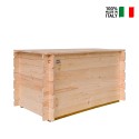 Wooden outdoor storage chest 250 Lt Giove On Sale