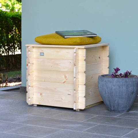 Wooden garden storage chest 99 Lt Gaia Promotion
