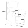 Hope Manual Reclining Fabric Armchair with Footrest 