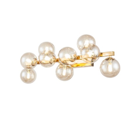 Gold Wall Sconce with Glass Globe Lights Dallas Maytoni Promotion