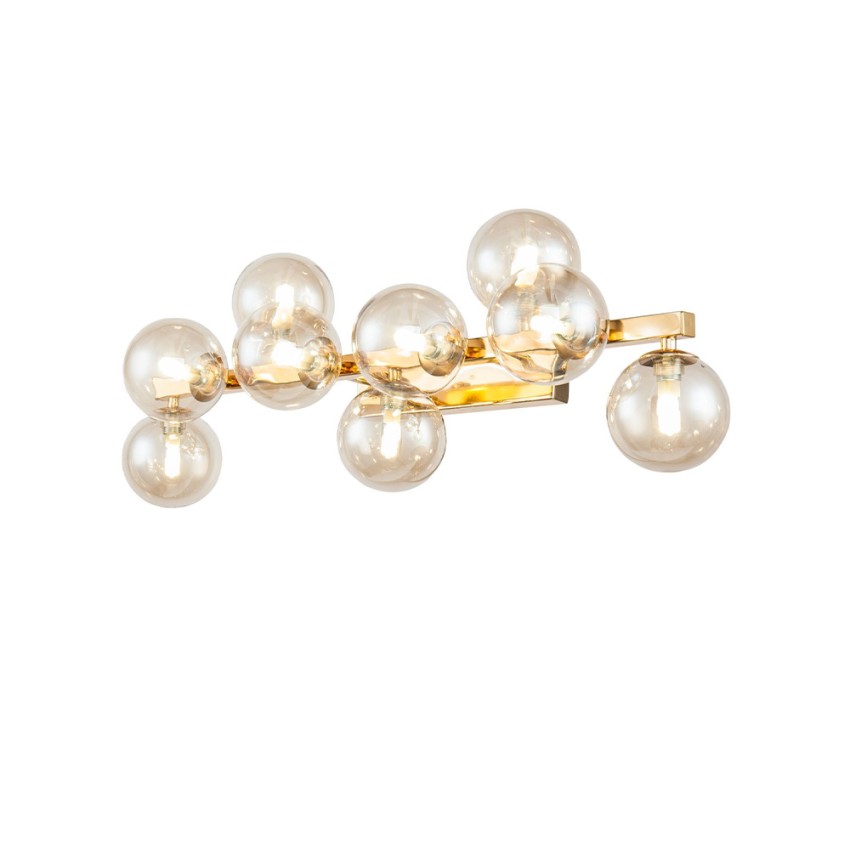Gold Wall Sconce with Glass Globe Lights Dallas Maytoni Promotion
