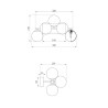 Chrome Wall Lamp with Spheres for Entryway Living Room Dallas Maytoni On Sale