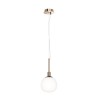 Erich Maytoni White Glass Globe Pendant Lamp for Kitchen and Living Room Ceilings On Sale