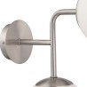 Erich Maytoni Wall Sconce for Hallway and Living Room, 2 White Spheres Catalog