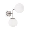 Erich Maytoni Wall Sconce for Hallway and Living Room, 2 White Spheres Sale