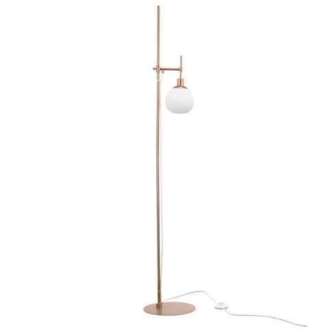 Floor lamp with gilded sphere lampshade white Erich Maytoni Promotion