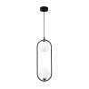 Modern Ring Shaped Pendant Ceiling Lamp with Spheres by Maytoni Discounts