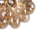 Balbo Maytoni Amber Glass Globe Cluster Ceiling Light Fixture Sale