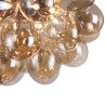 Balbo Maytoni Amber Glass Globe Cluster Ceiling Light Fixture Sale