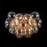 Balbo Maytoni Amber Glass Globe Cluster Ceiling Light Fixture Offers
