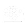 Balbo Maytoni Amber Glass Globe Cluster Ceiling Light Fixture Choice Of