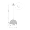Fermi Maytoni Chrome Glass Sphere Ceiling Pendant Light Ø 30cm Catalog