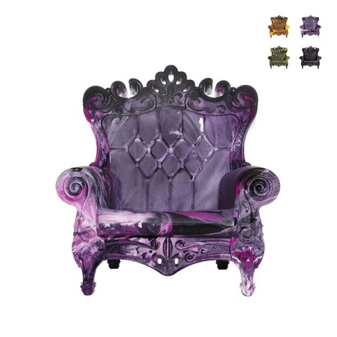 Armchair throne modern design indoor-outdoor Slide Queen Loves Nature Promotion