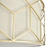 Modern Gold Ceiling Light with Fabric Lampshade Messina Maytoni Sale