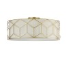 Modern Gold Ceiling Light with Fabric Lampshade Messina Maytoni On Sale