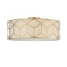 Modern Gold Ceiling Light with Fabric Lampshade Messina Maytoni Promotion