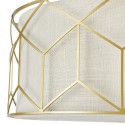 Maytoni Messina Gold Design Round Ceiling Lamp with Fabric Shade Discounts