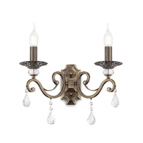 Grace Maytoni Classic Wall Sconce with Crystals, 2 Lights Promotion