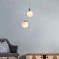 Erich Maytoni White Glass Globe Pendant Lamp for Kitchen and Living Room Ceilings Promotion