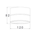Modern Round Ceiling Lamp Black Adjustable LED Light Onda Maytoni Discounts