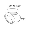 Modern Round Ceiling Lamp Black Adjustable LED Light Onda Maytoni Sale