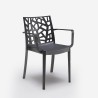 Outdoor garden bar chair with modern armrests Matrix Armchair BICA Characteristics