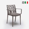 Stock 23 outdoor garden bar chairs with armrests Matrix Armchair BICA Discounts