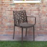 Stock 23 outdoor garden bar chairs with armrests Matrix Armchair BICA Bulk Discounts