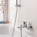 Chrome-plated Grohe Start Edge M4 bath and shower mixer Offers