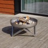 Round steel brazier for outdoor garden barbecue Yanartas Discounts