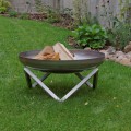 Round steel brazier for outdoor garden barbecue Yanartas Promotion