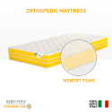 Single mattress Memory Foam anatomic orthopedic 23 cm 90x200 Comfort M On Sale