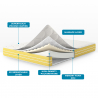 Single mattress Memory Foam anatomic orthopedic 23 cm 90x200 Comfort M Sale