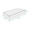 Single mattress 18 cm thick orthopedic in Waterfoam 90x200 Super Top Characteristics