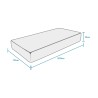 Single mattress Memory Foam anatomic orthopedic 23 cm 90x200 Comfort M Characteristics