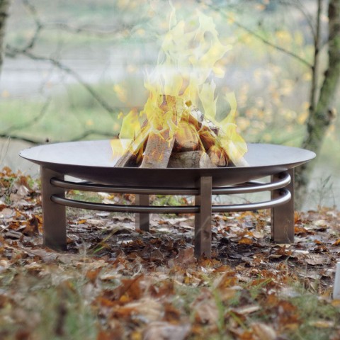 Round steel barbecue brazier Ø 80cm for outdoor Nova Promotion