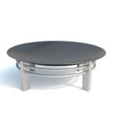 Round steel barbecue brazier Ø 80cm for outdoor Nova On Sale