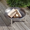 Outdoor steel barbecue hearth brazier for garden Pape Discounts