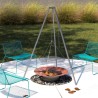 3-leg support for round barbecue grill garden brazier On Sale
