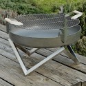 Steel grill for barbecue BBQ outdoor brazier for the garden Catalog