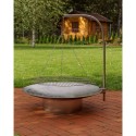 Suspended barbecue grill with side bracket for garden brazier Catalog