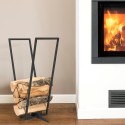 Firewood holder for fireplace stove living room modern design Log Rack Discounts