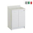 2 door washbasin unit with washboard 60x50cm Edilla Montegrappa On Sale