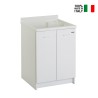 Washbasin 60x60cm cabinet 2 doors with washbasin axis Edilla Montegrappa On Sale